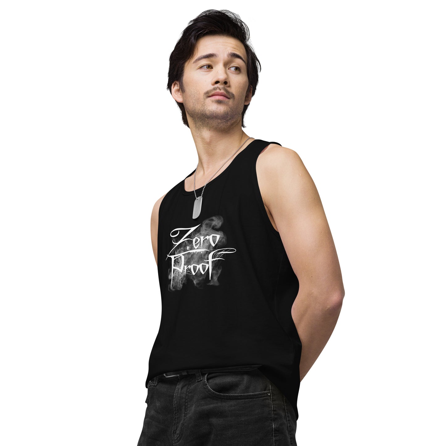 Zero Proof Spiderwebs - Men’s premium tank top