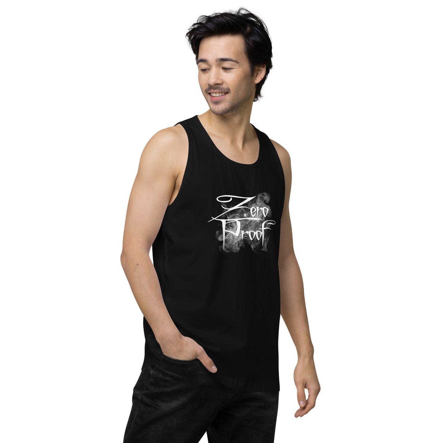 Zero Proof Spiderwebs - Men’s premium tank top