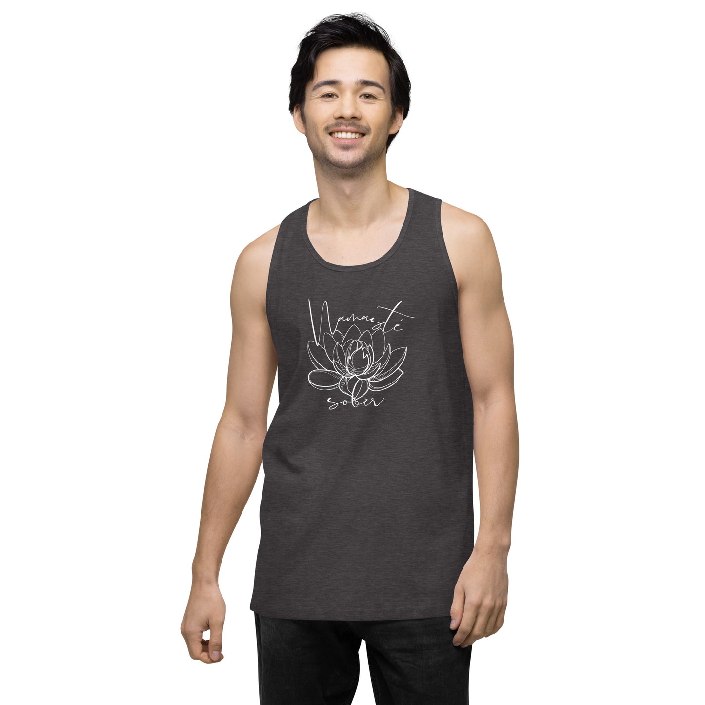 Namaste Sober Lotus - Unisex premium tank top