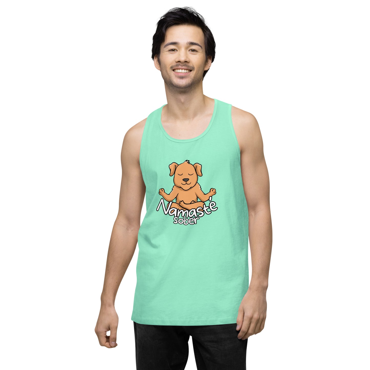 Namaste Sober Dog - Unisex premium tank top