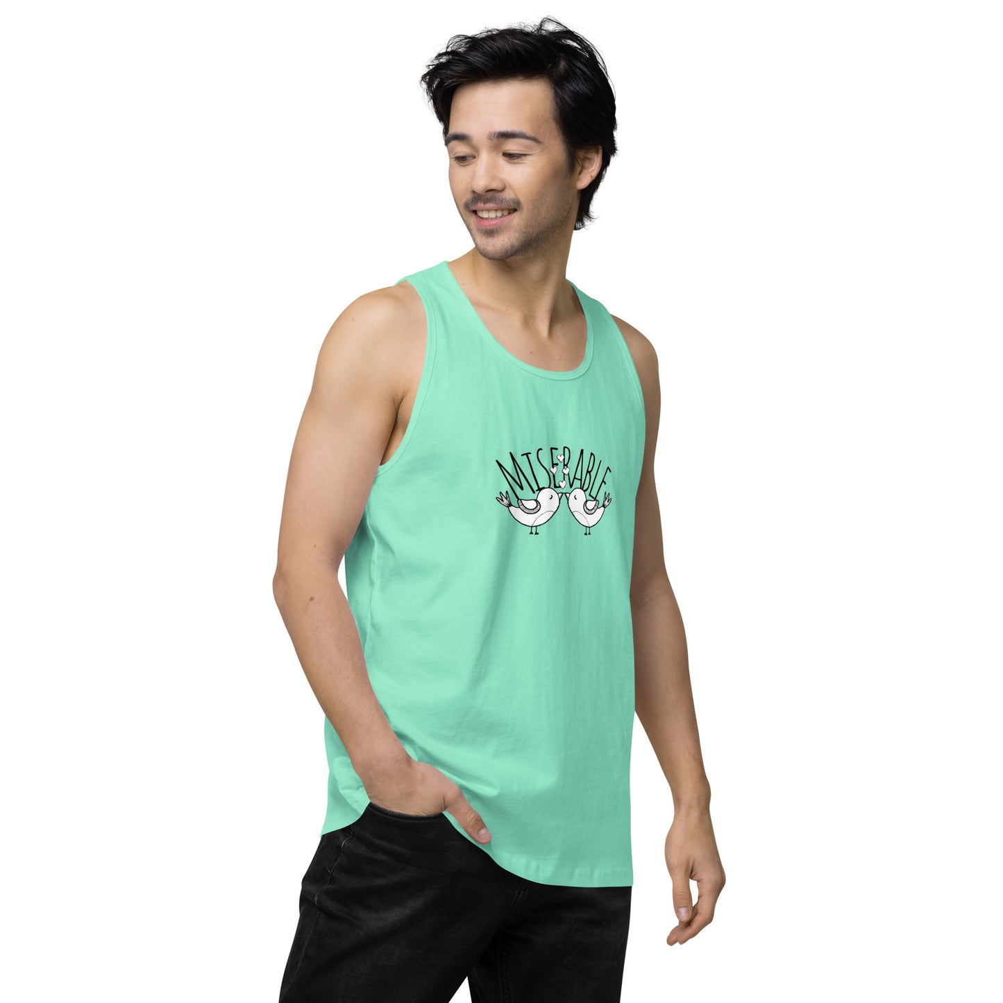 Miserable Love Birds - Unisex premium tank top