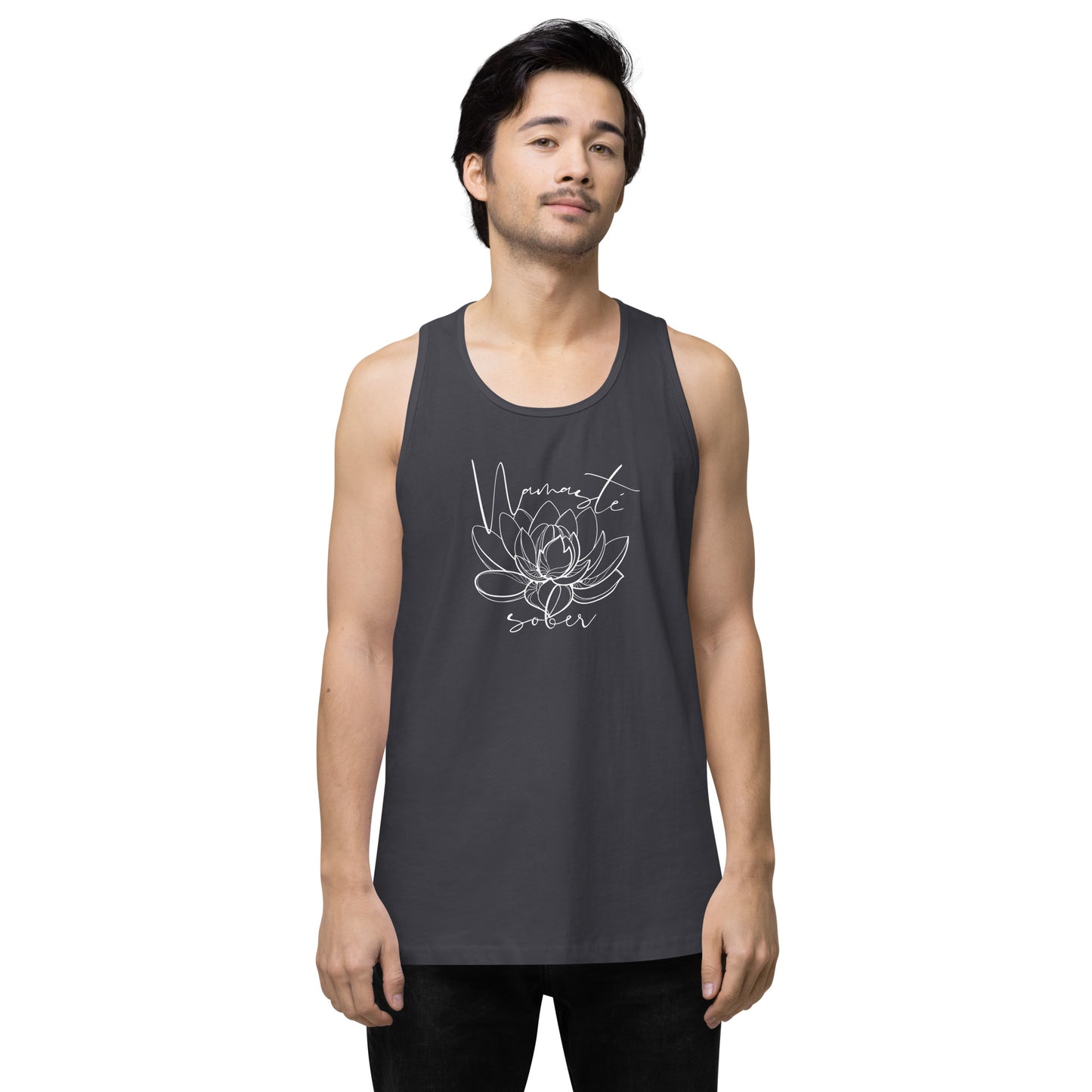Namaste Sober Lotus - Unisex premium tank top