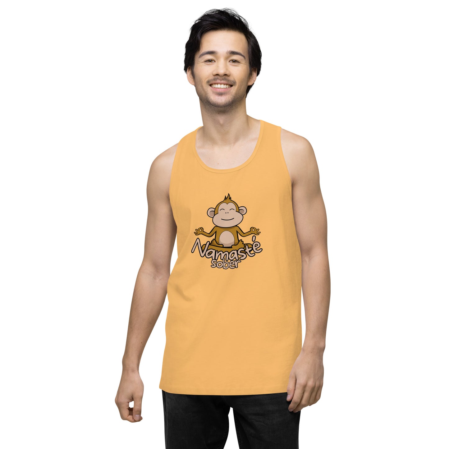 Namaste Sober Monkey - Unisex premium tank top