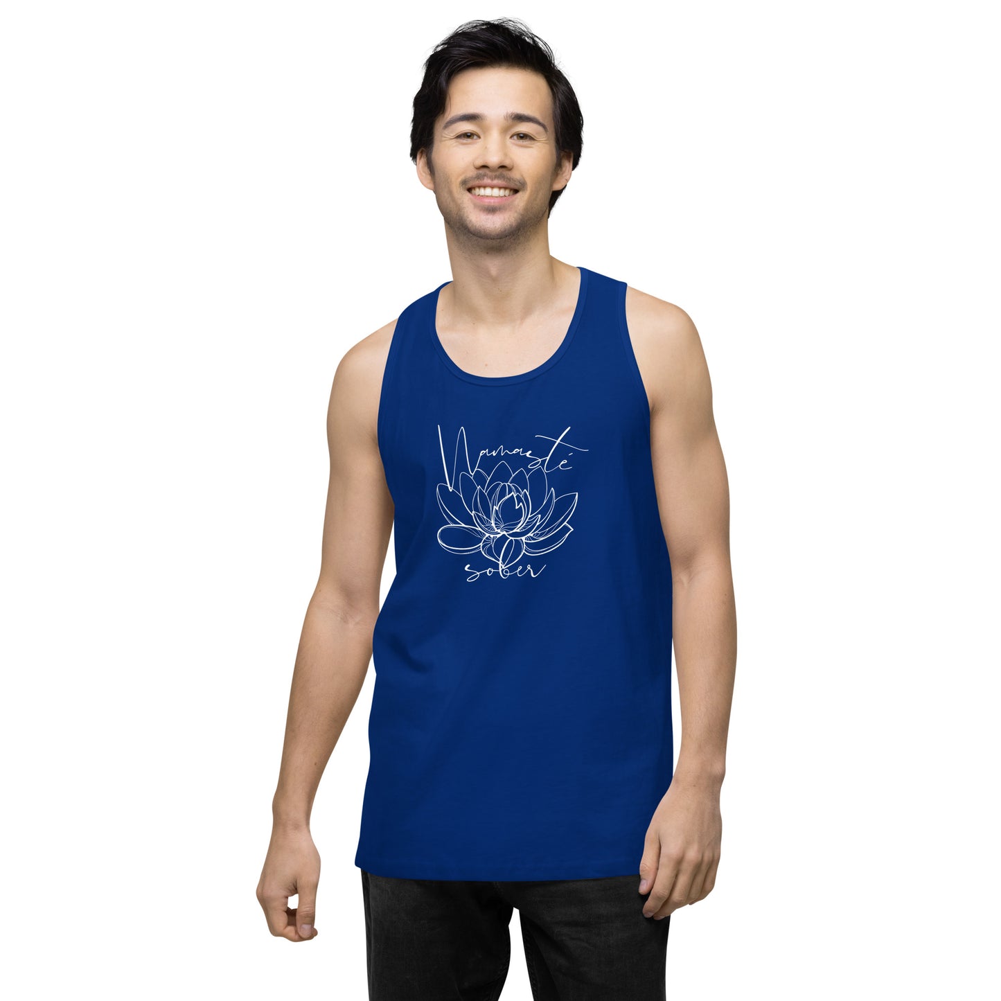Namaste Sober Lotus - Unisex premium tank top