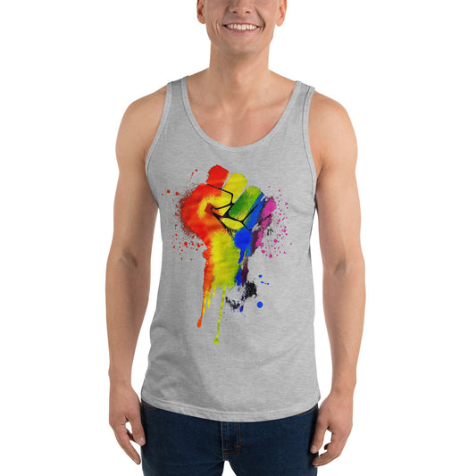 LGBTQ+ Pride Fist - Unisex Tank Top