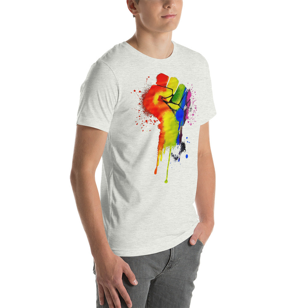 LGBTQ+ Pride Fist - Unisex t-shirt