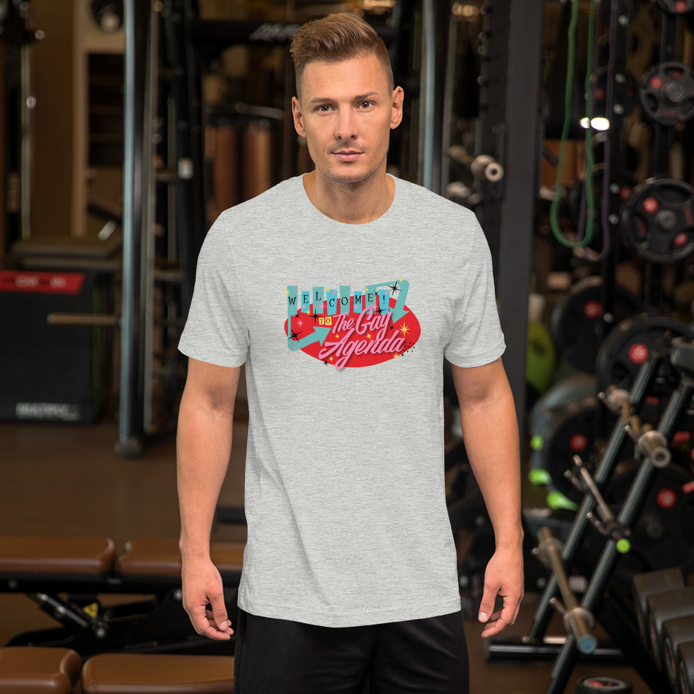 Welcome To The Gay Agenda - crew neck t-shirt