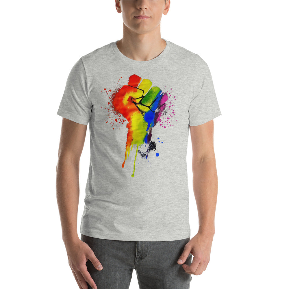 LGBTQ+ Pride Fist - Unisex t-shirt