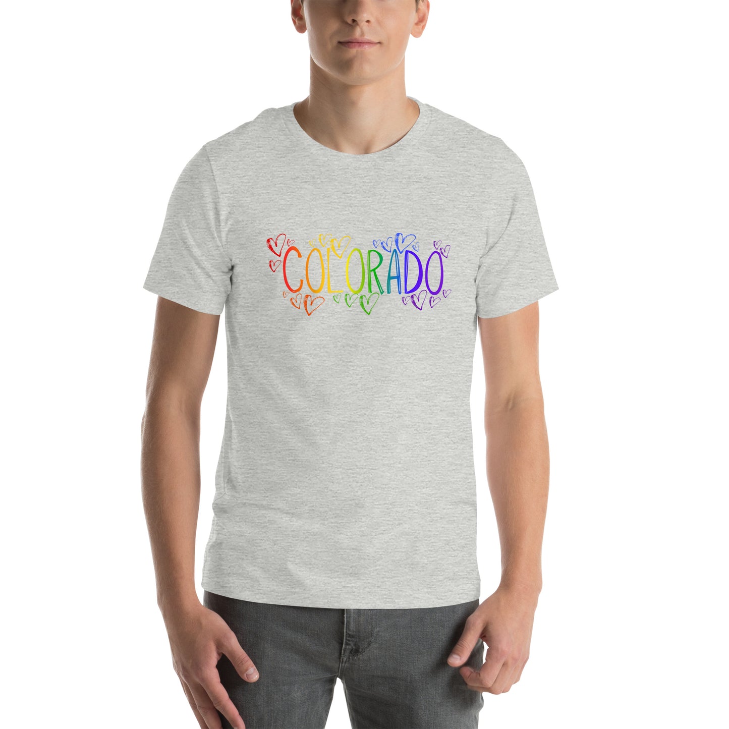 Colorado Pride Hearts - Unisex t-shirt