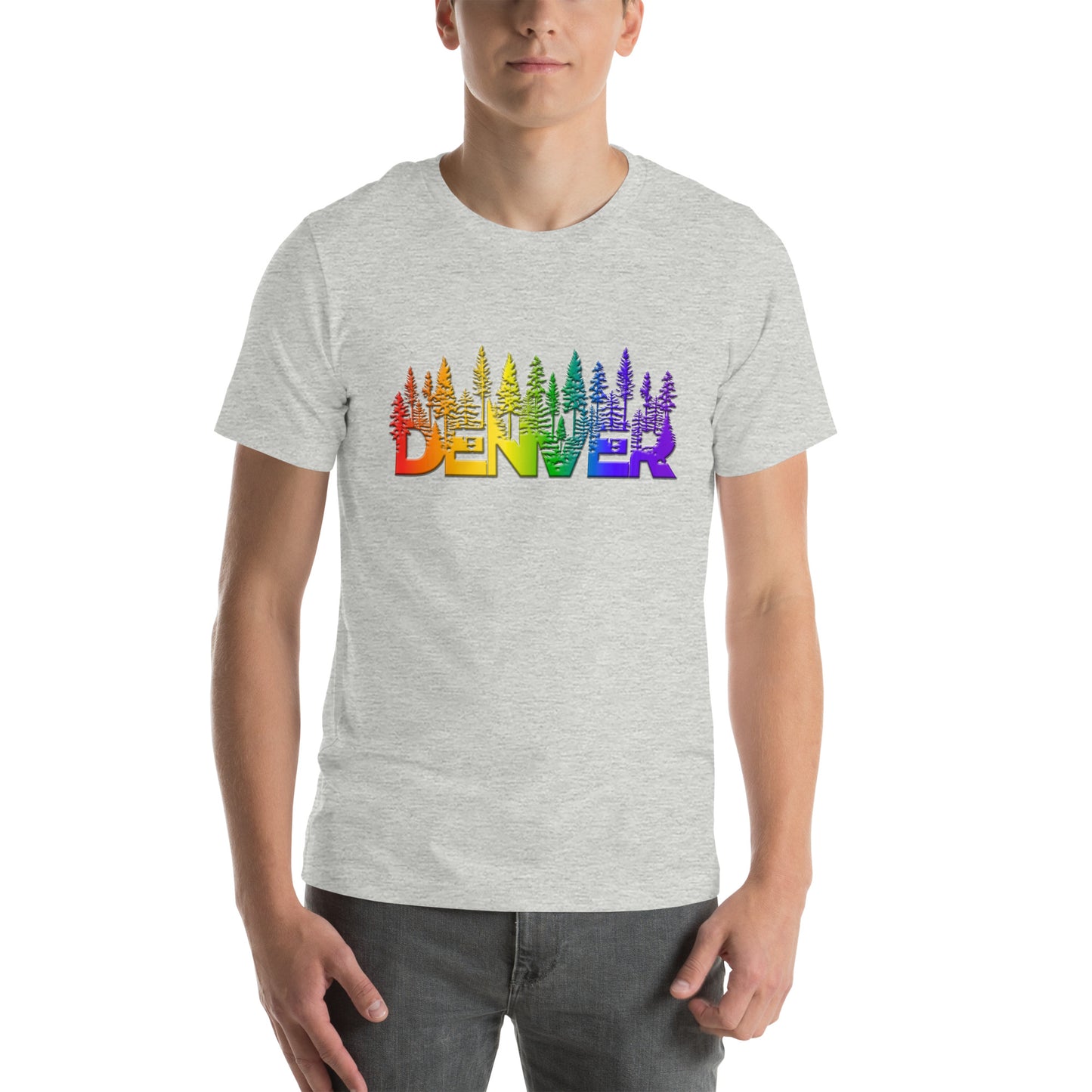 Denver Pride Rainbow Trees - Unisex t-shirt