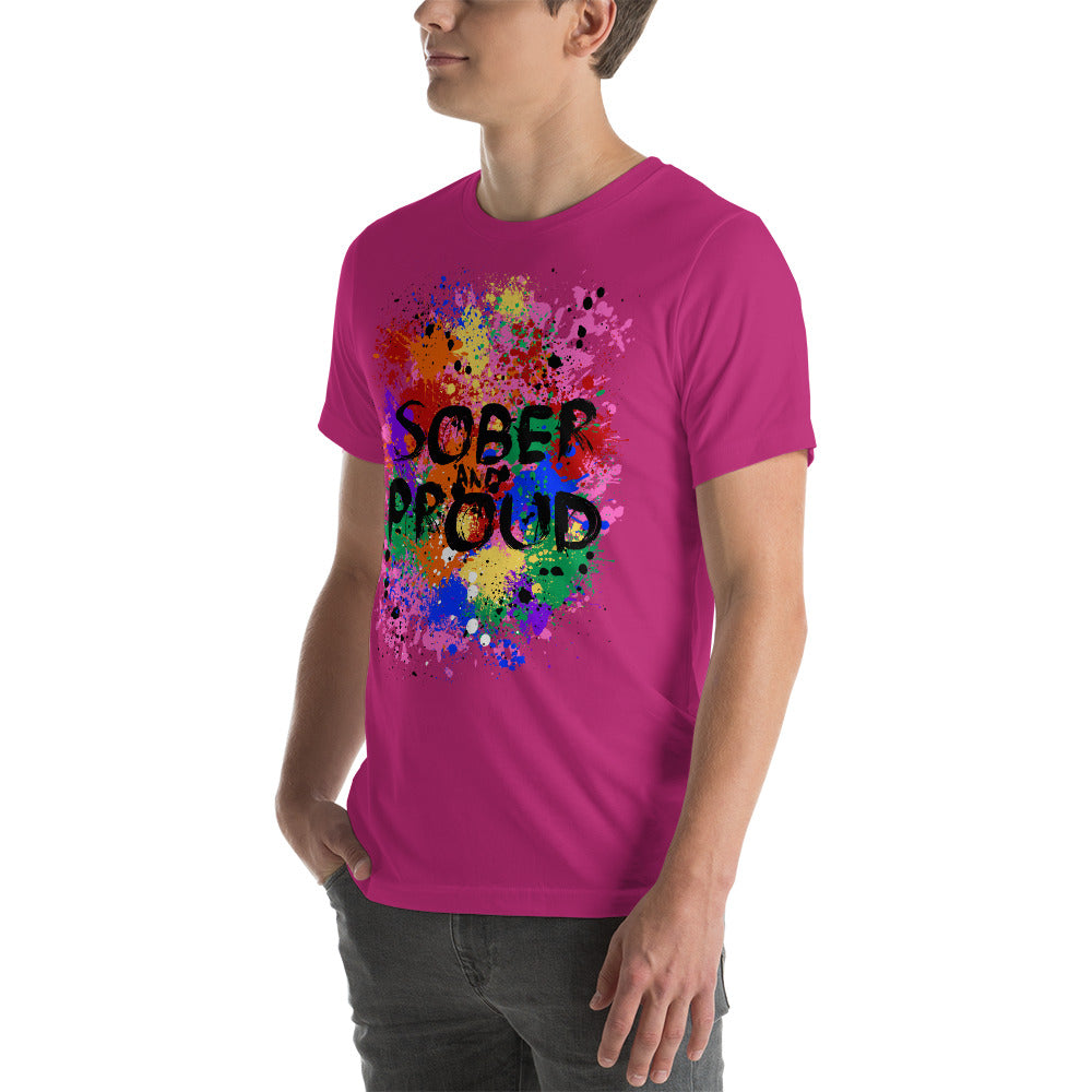 Sober and Proud - crew neck t-shirt