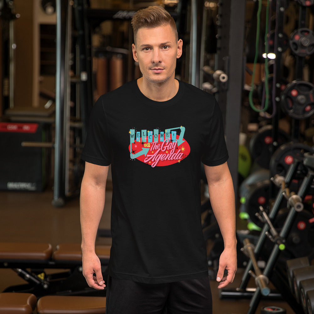 Welcome To The Gay Agenda - crew neck t-shirt