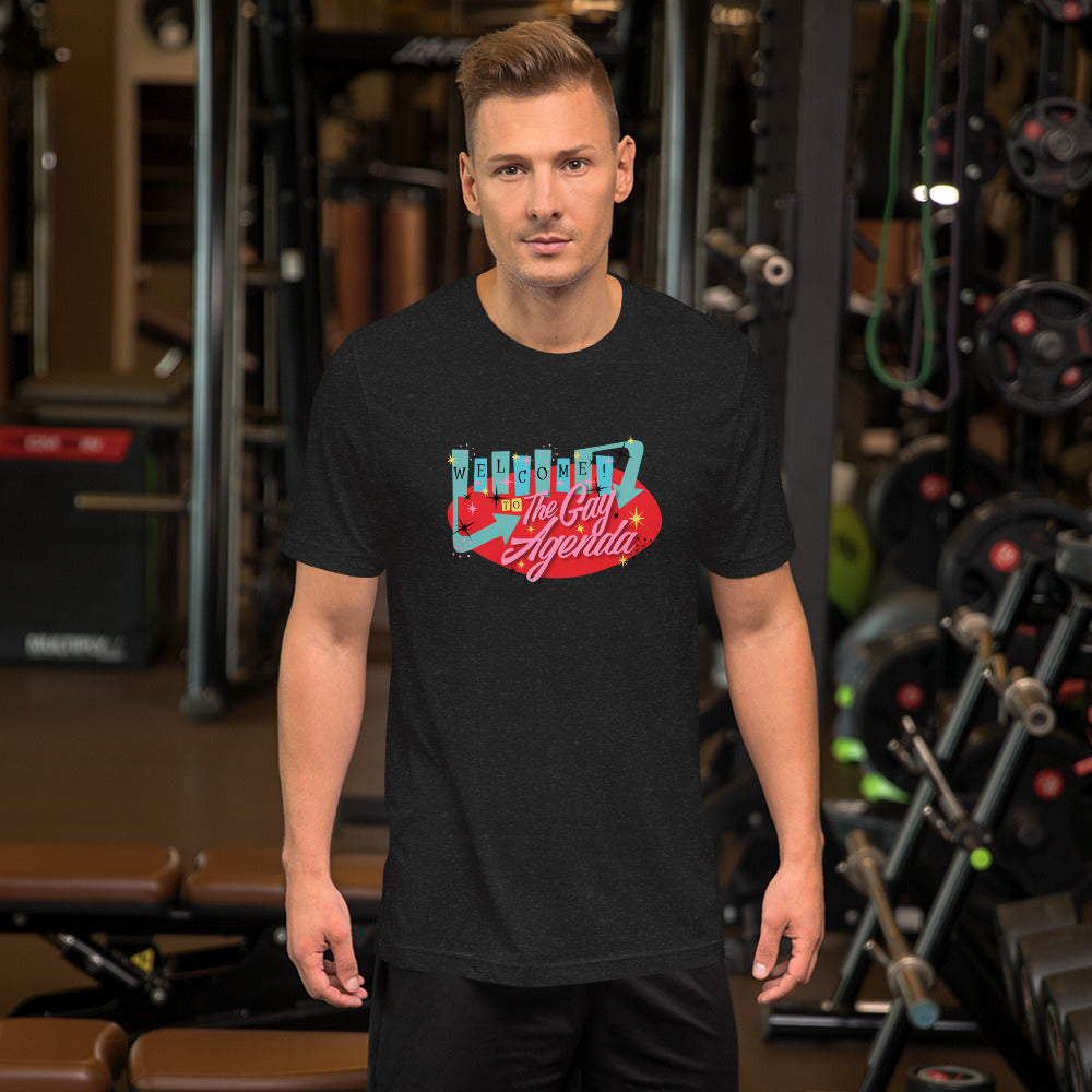 Welcome To The Gay Agenda - crew neck t-shirt