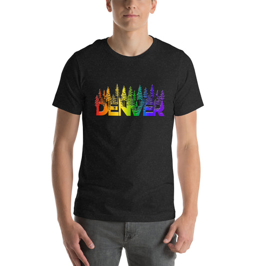 Denver Pride Rainbow Trees - Unisex t-shirt