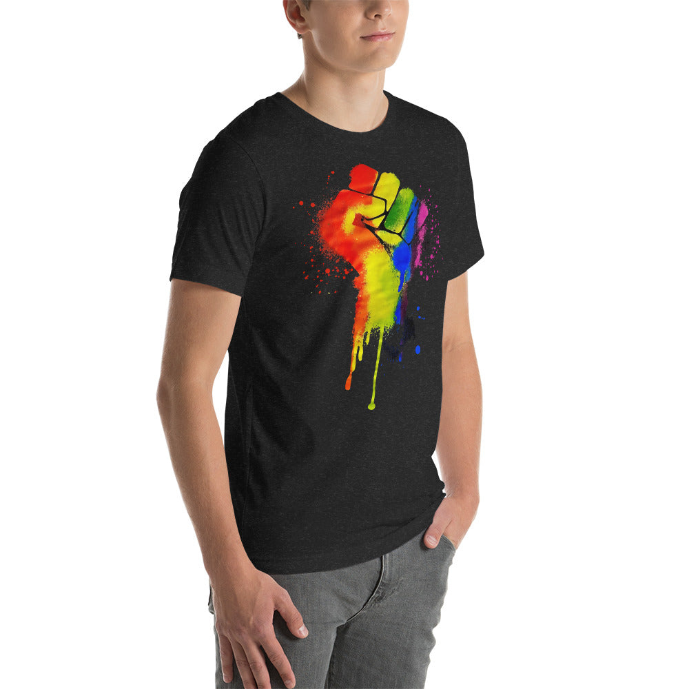 LGBTQ+ Pride Fist - Unisex t-shirt