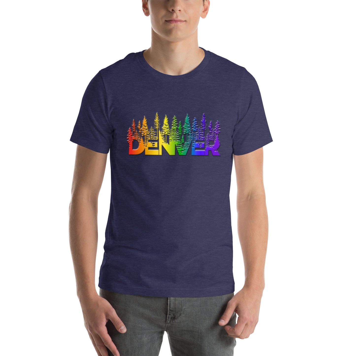 Denver Pride Rainbow Trees - Unisex t-shirt