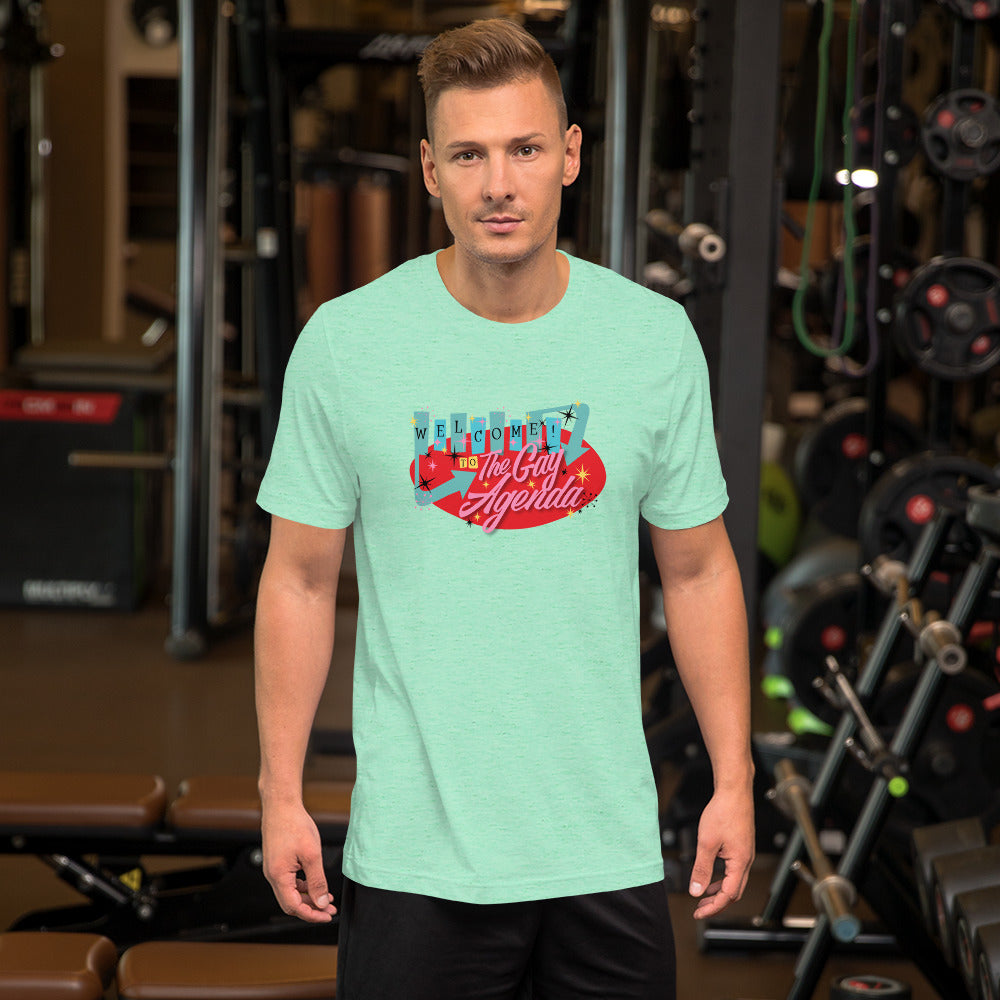 Welcome To The Gay Agenda - crew neck t-shirt