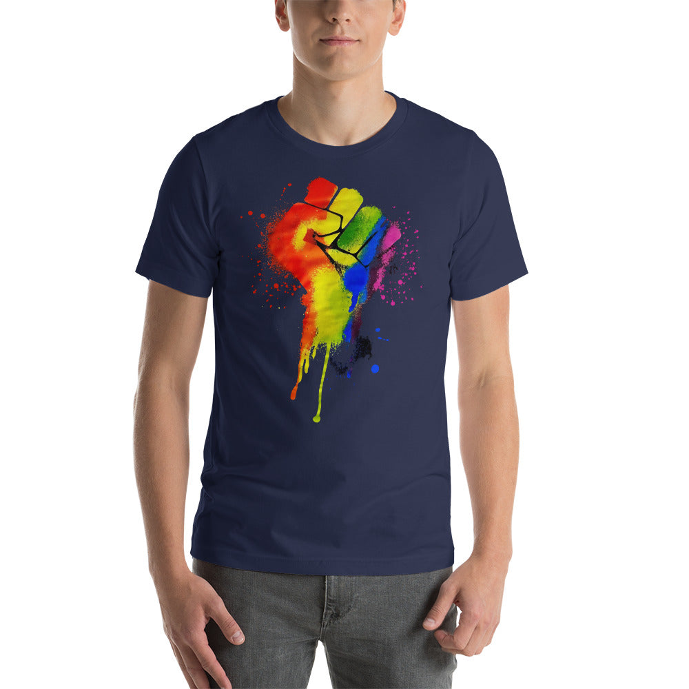 LGBTQ+ Pride Fist - Unisex t-shirt