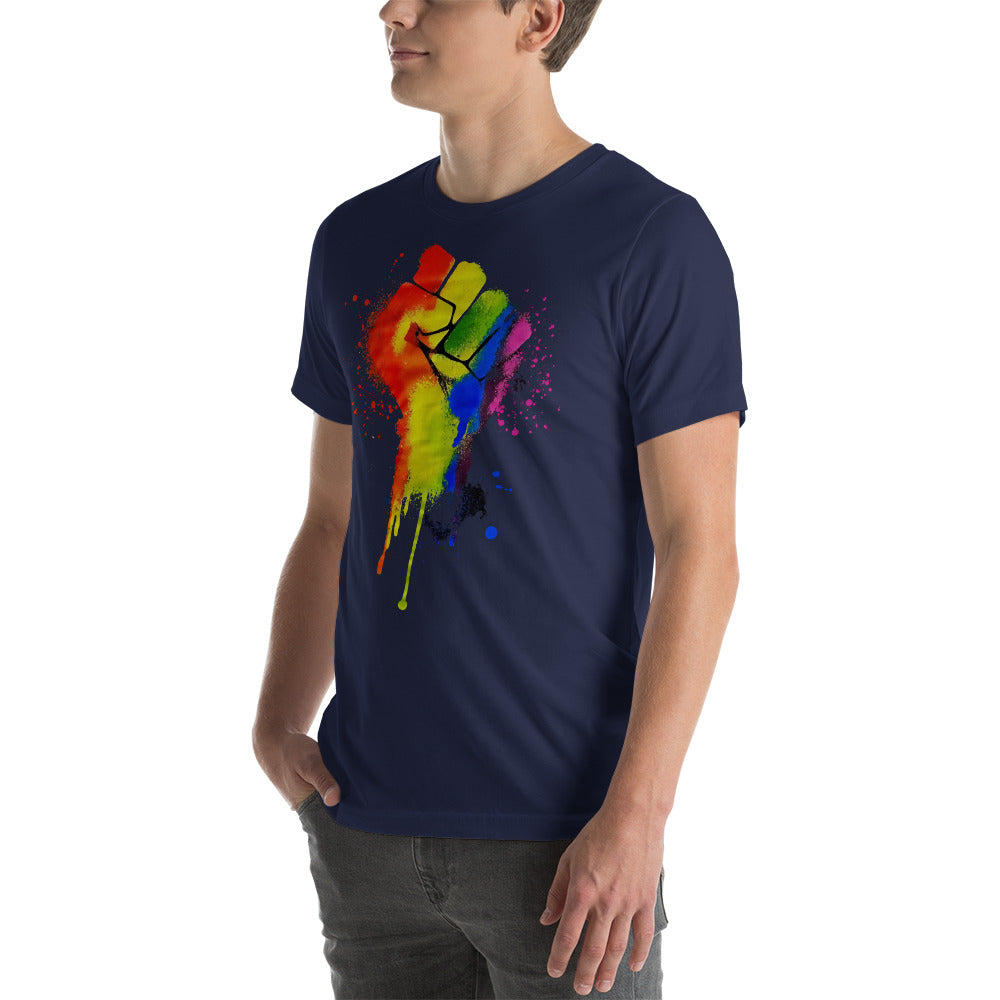 LGBTQ+ Pride Fist - Unisex t-shirt