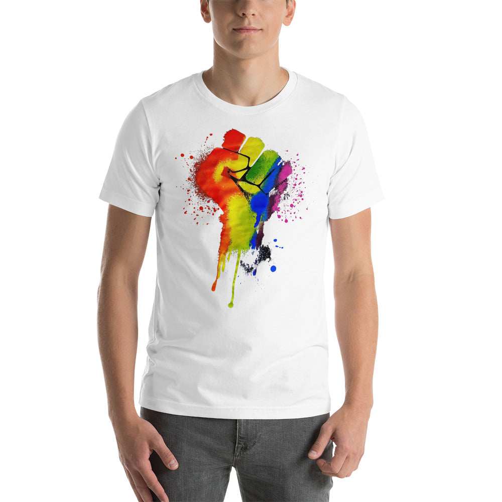 LGBTQ+ Pride Fist - Unisex t-shirt