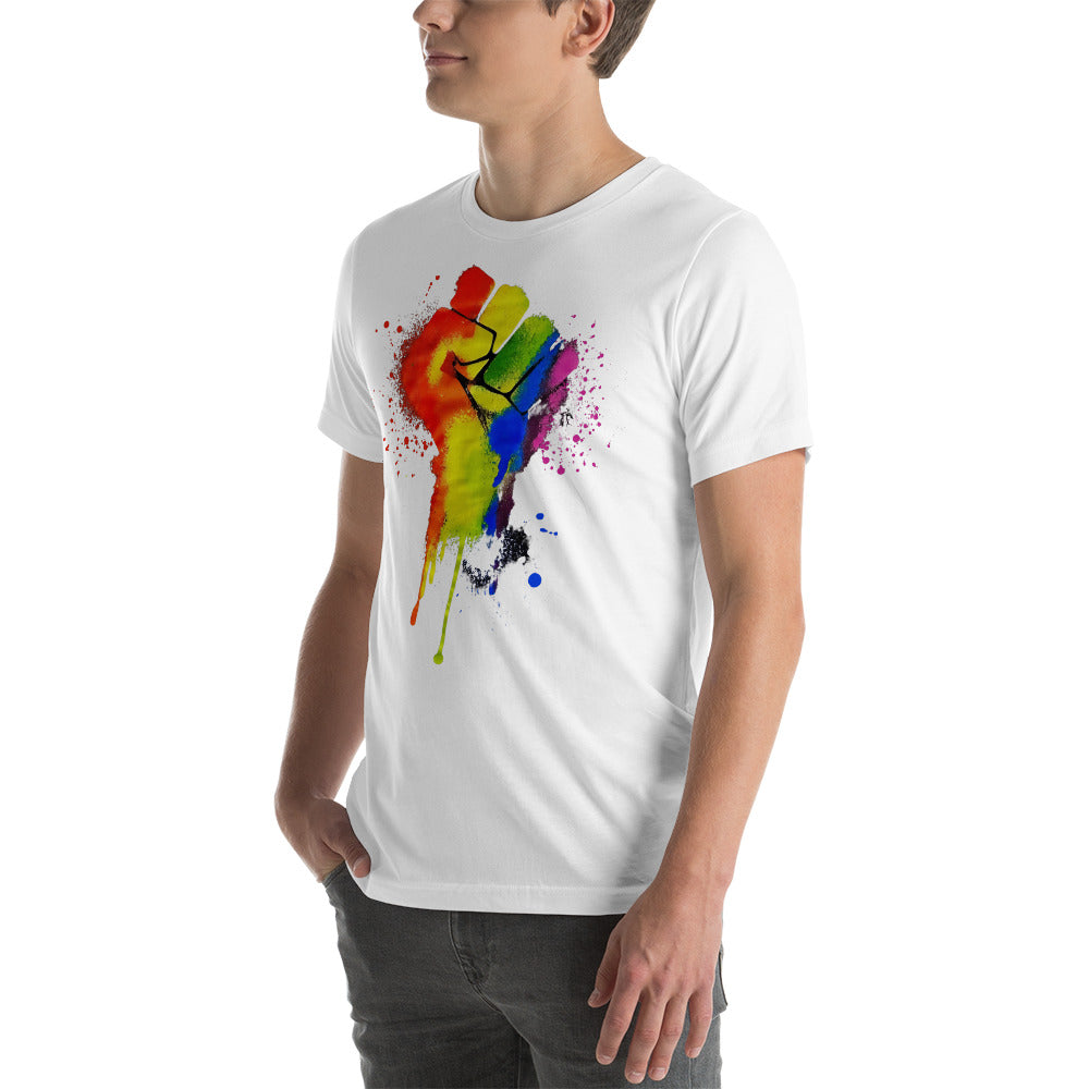 LGBTQ+ Pride Fist - Unisex t-shirt