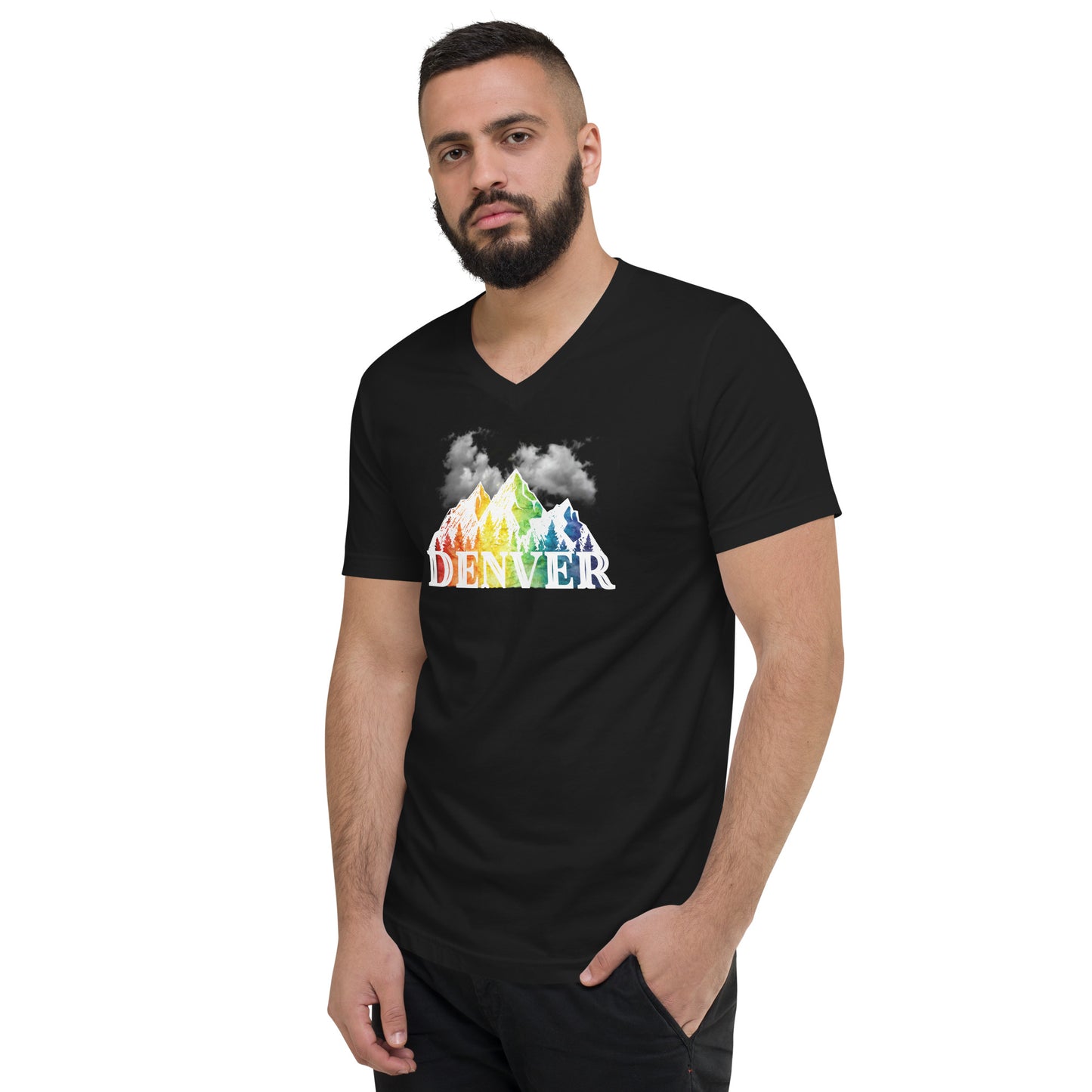 Denver Pride - Unisex Short Sleeve V-Neck T-Shirt