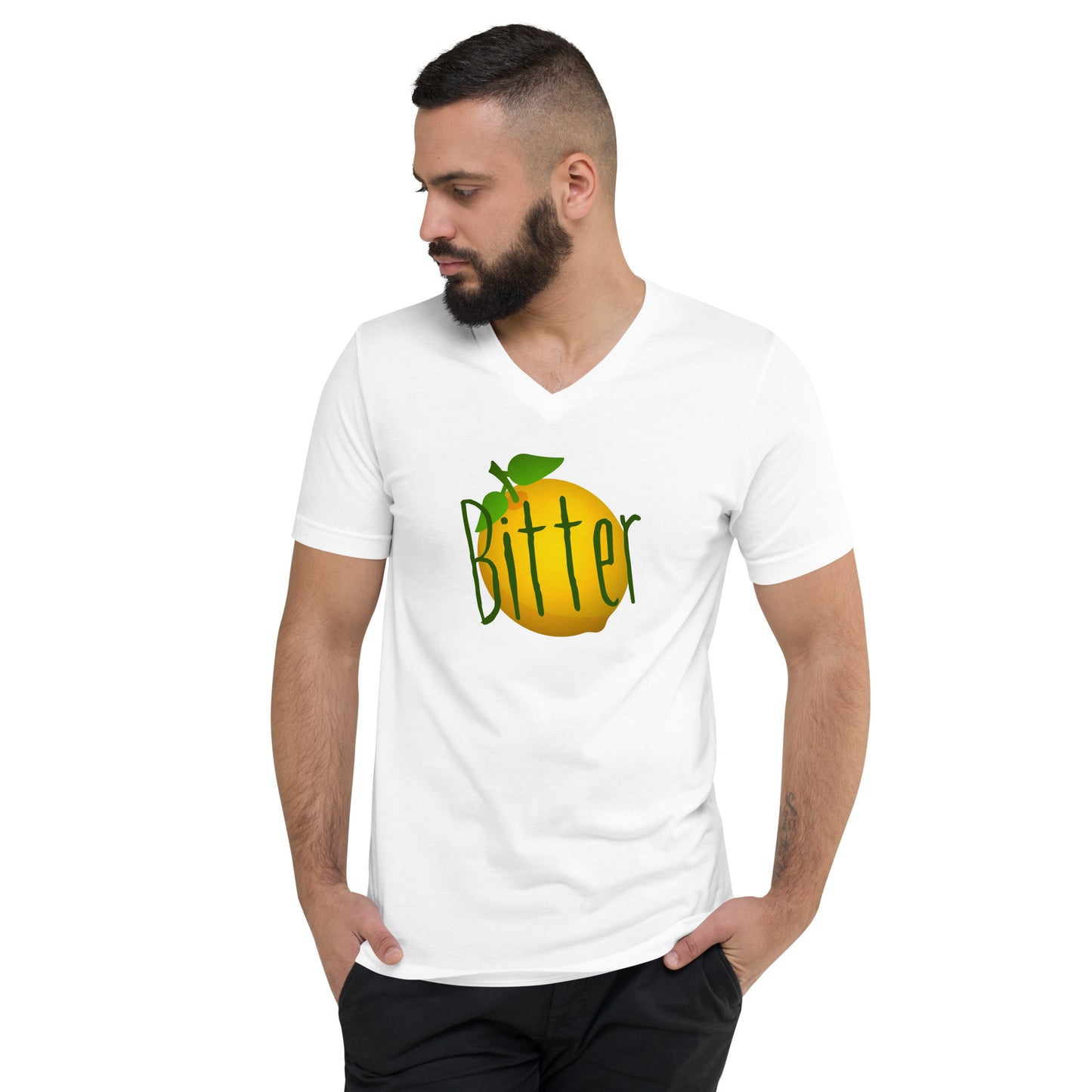 Bitter - Unisex Short Sleeve V-Neck T-Shirt