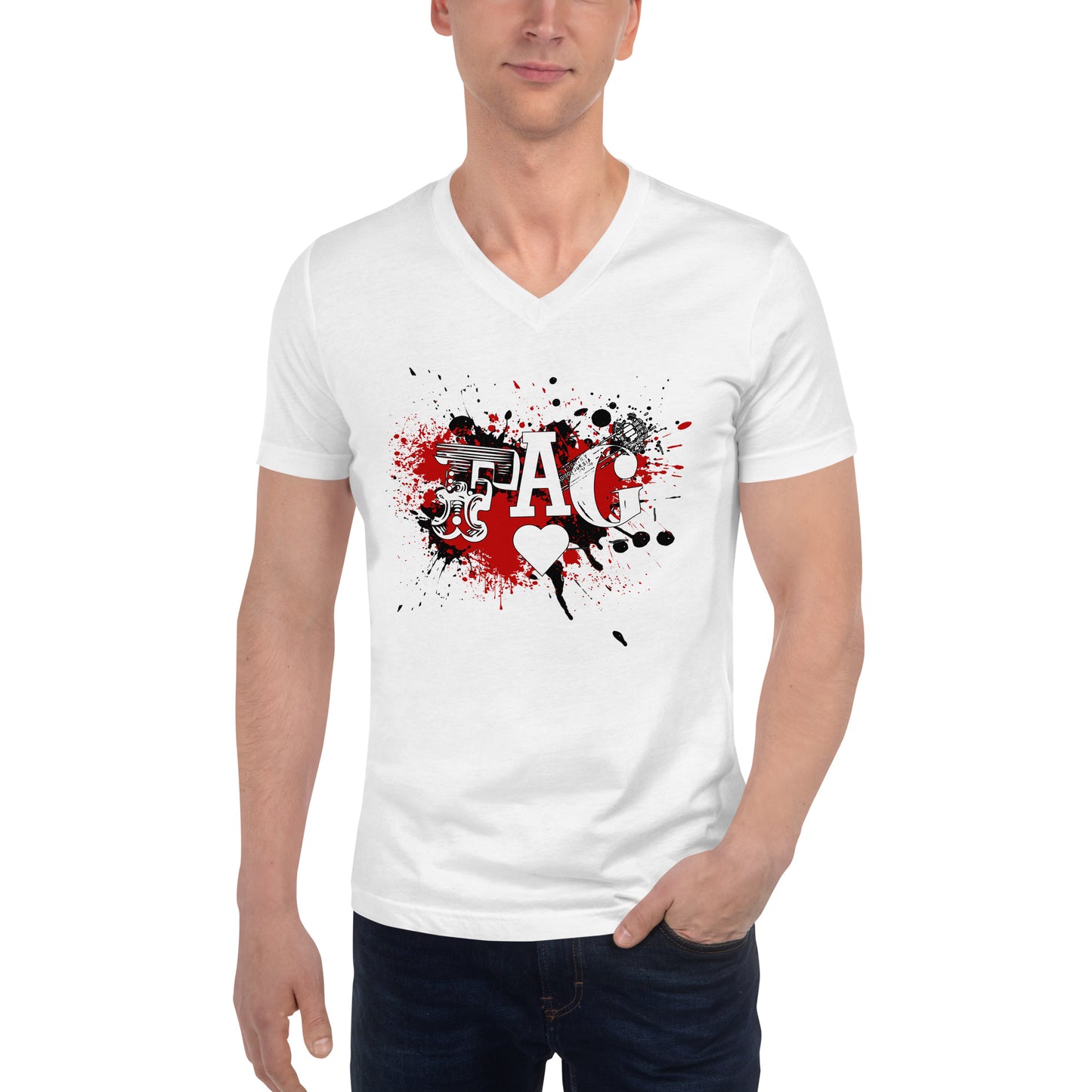 Reclaim FAG - Unisex Short Sleeve V-Neck T-Shirt