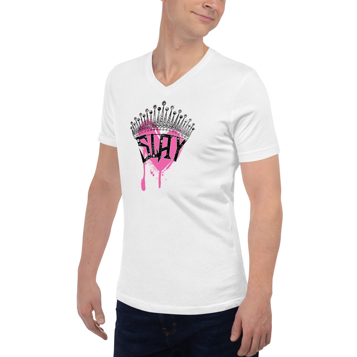 Slay Crown - Unisex Short Sleeve V-Neck T-Shirt