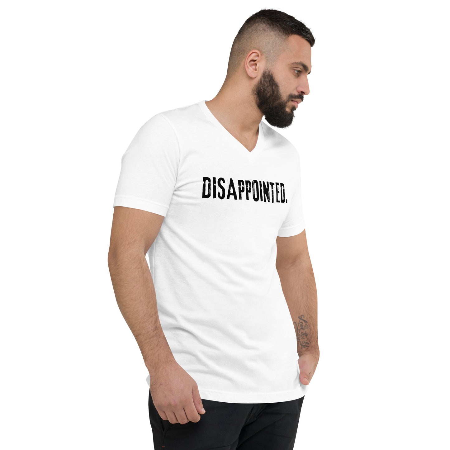 Disappointed - Short Sleeve V-Neck T-Shirt