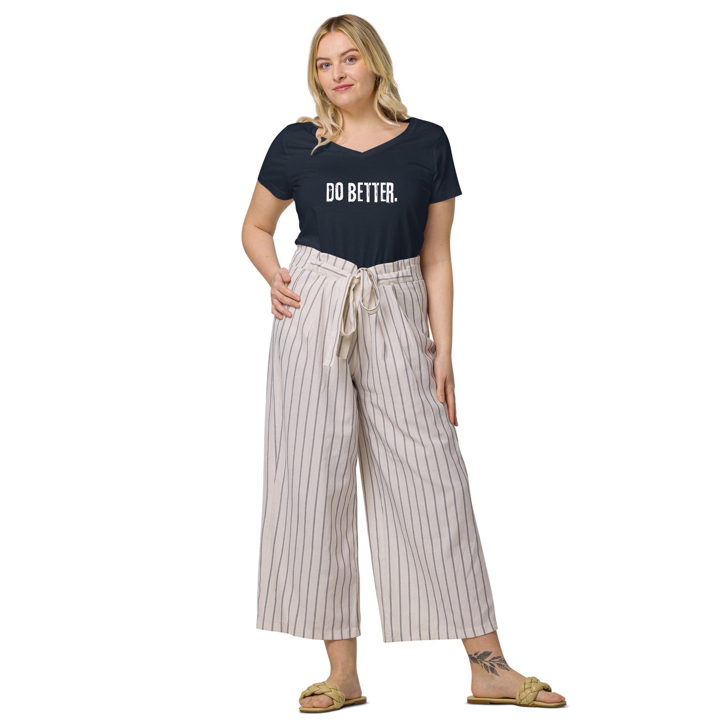 Do Better - Women’s fitted v-neck t-shirt