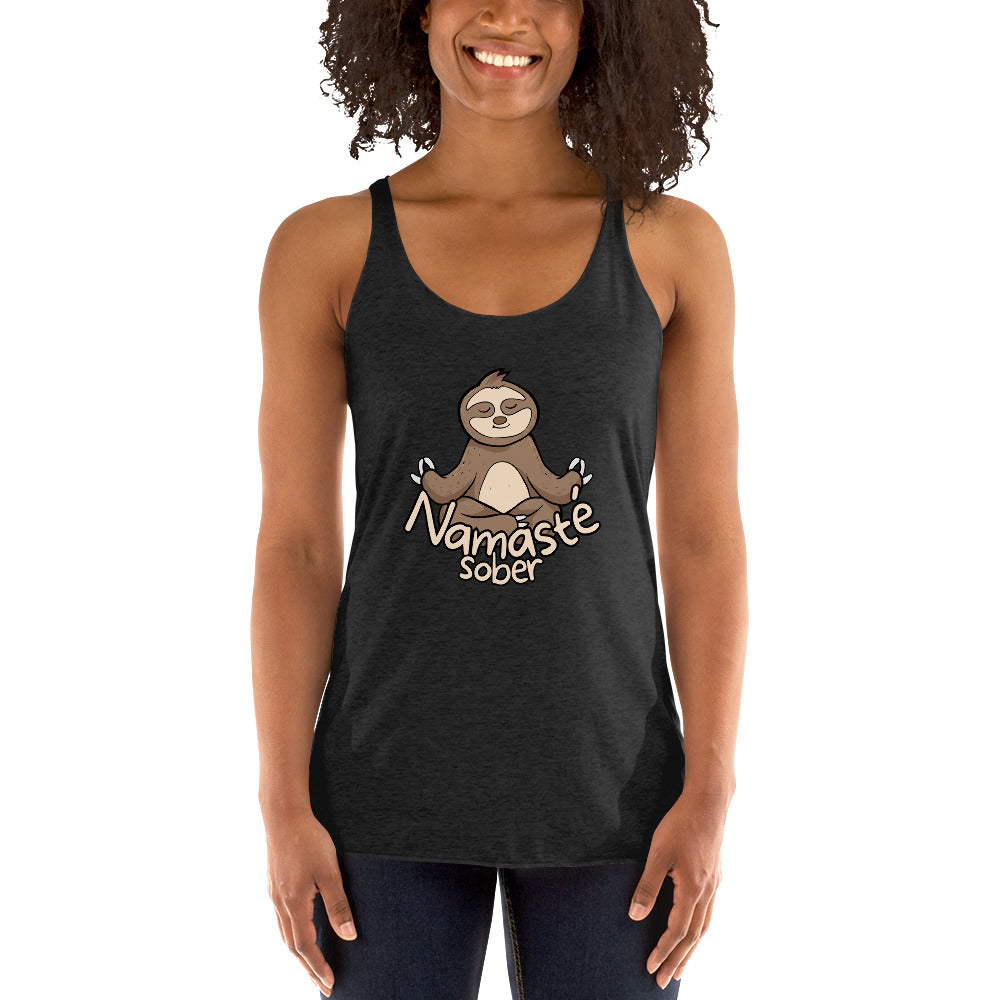 Namaste Sober Sloth - Women's Racerback Tank