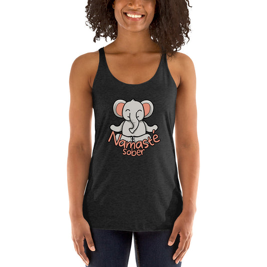 Namaste Sober Elephant - Women's Racerback Tank