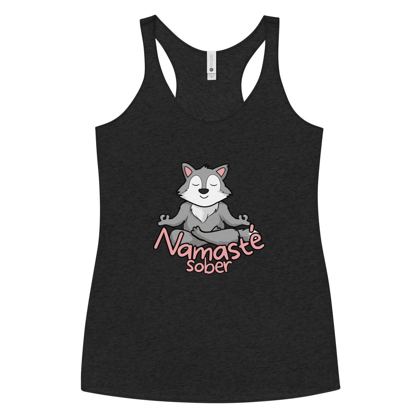 Namaste Sober Wolf - Women's Racerback Tank