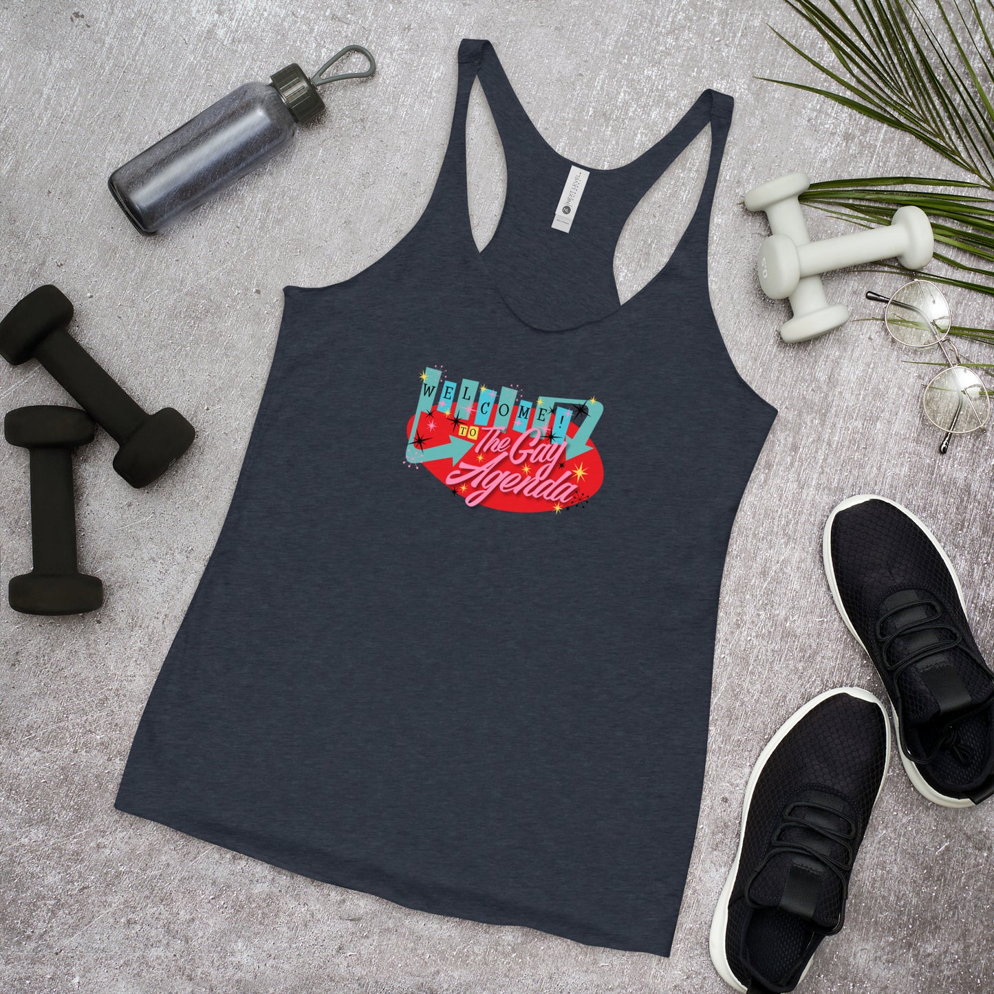 Welcome To The Gay Agenda - Women's Racerback Tank