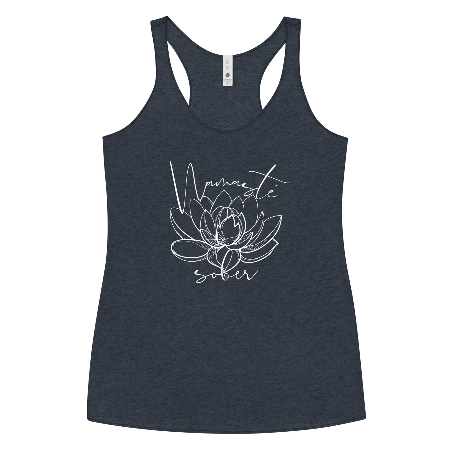 Namaste Sober Lotus - Women's Racerback Tank