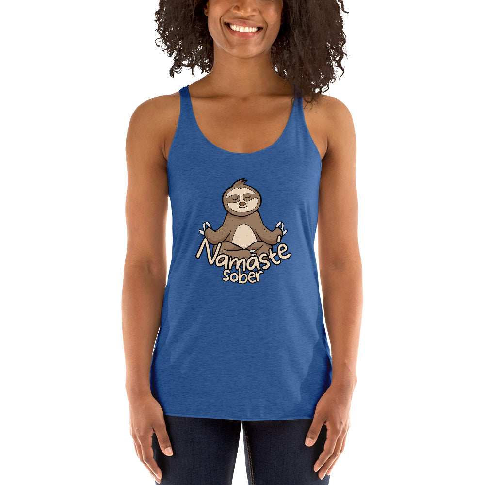 Namaste Sober Sloth - Women's Racerback Tank