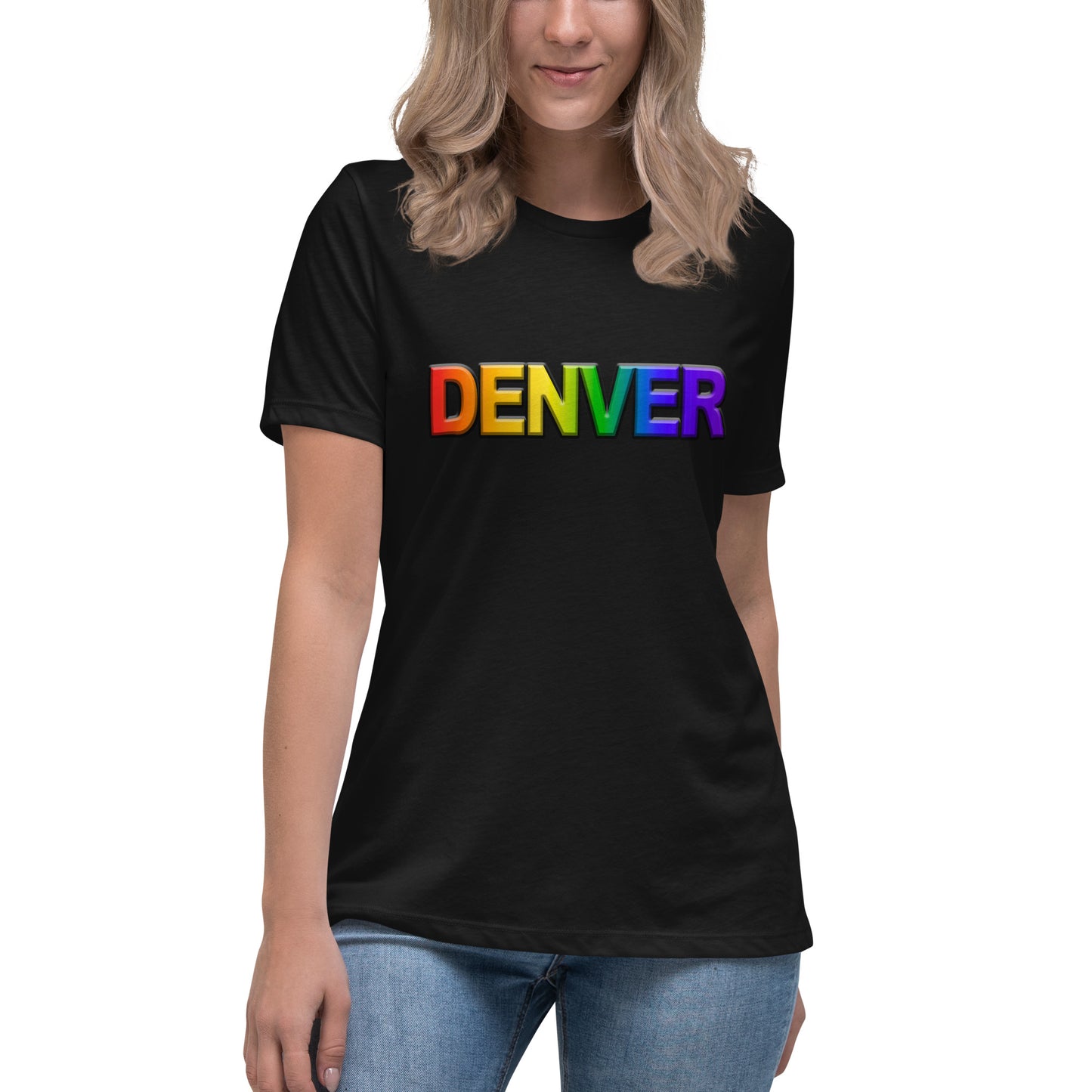 Denver Pride Rainbow - Women's Relaxed T-Shirt