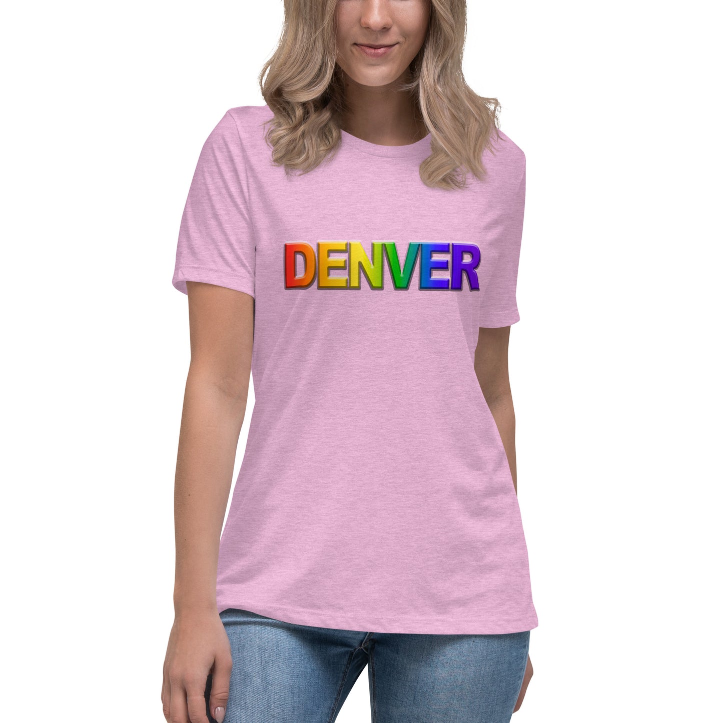 Denver Pride Rainbow - Women's Relaxed T-Shirt