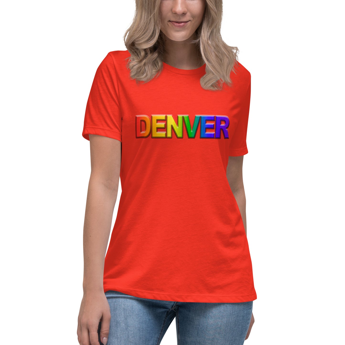 Denver Pride Rainbow - Women's Relaxed T-Shirt