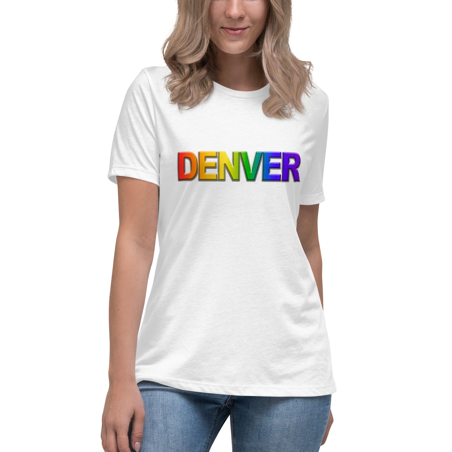 Denver Pride Rainbow - Women's Relaxed T-Shirt