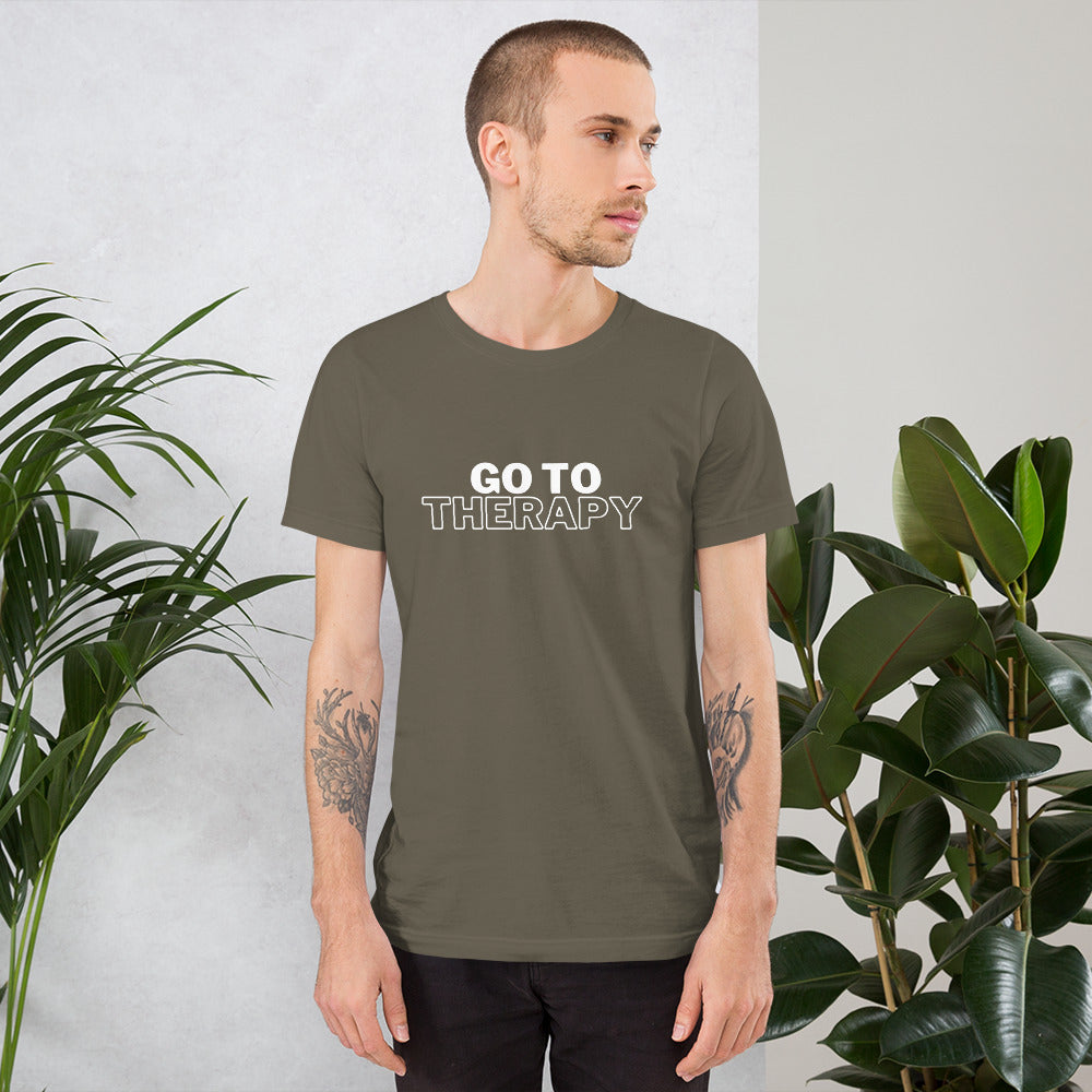 GO TO THERAPY - crew neck t-shirt