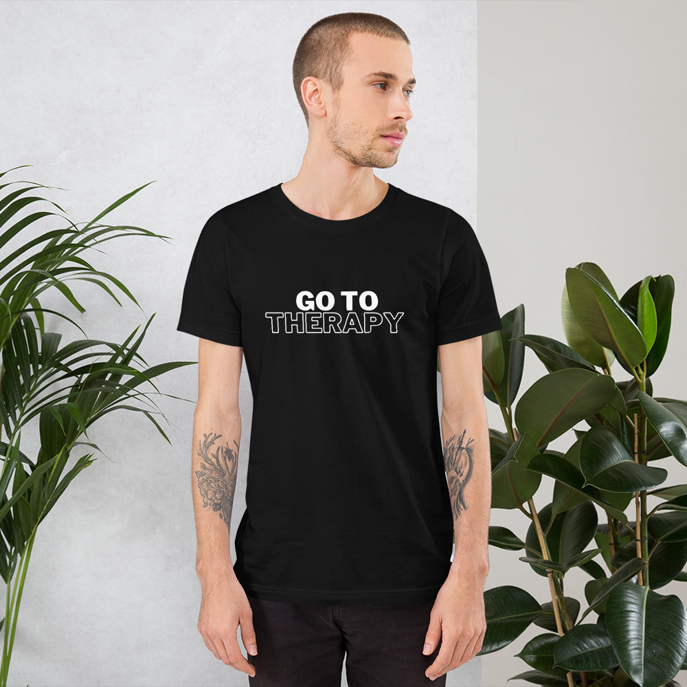 GO TO THERAPY - crew neck t-shirt
