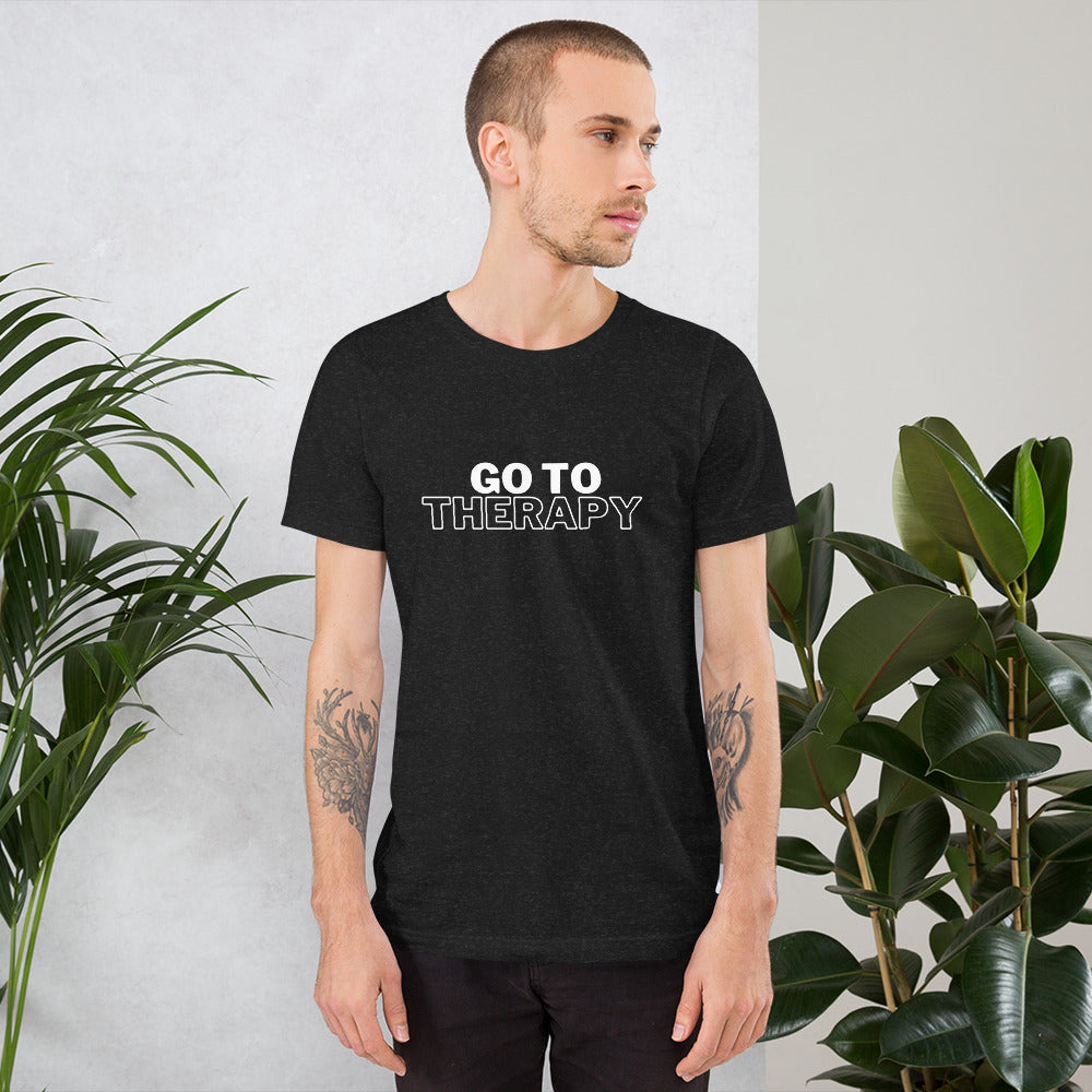 GO TO THERAPY - crew neck t-shirt