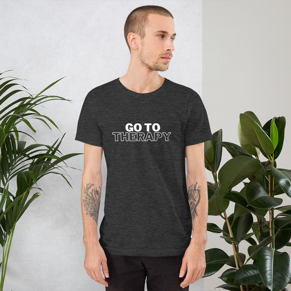 GO TO THERAPY - crew neck t-shirt