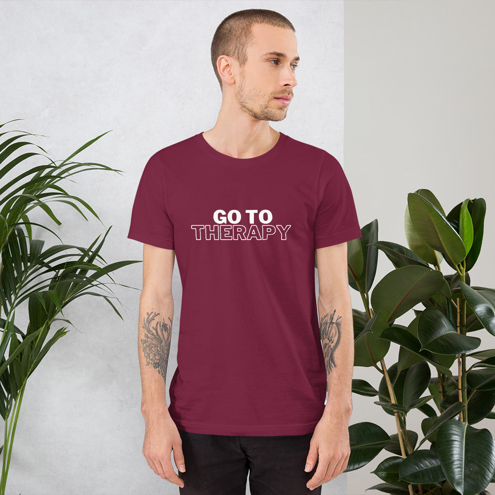 GO TO THERAPY - crew neck t-shirt