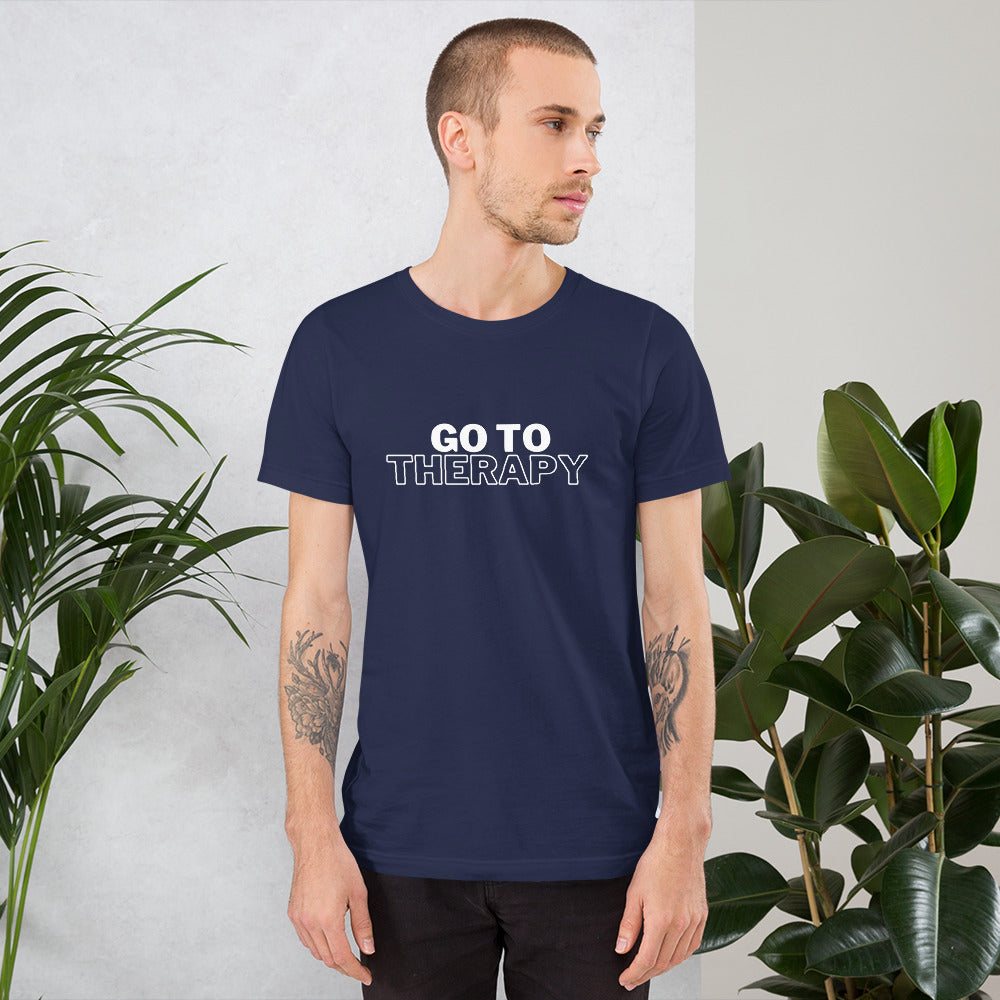 GO TO THERAPY - crew neck t-shirt