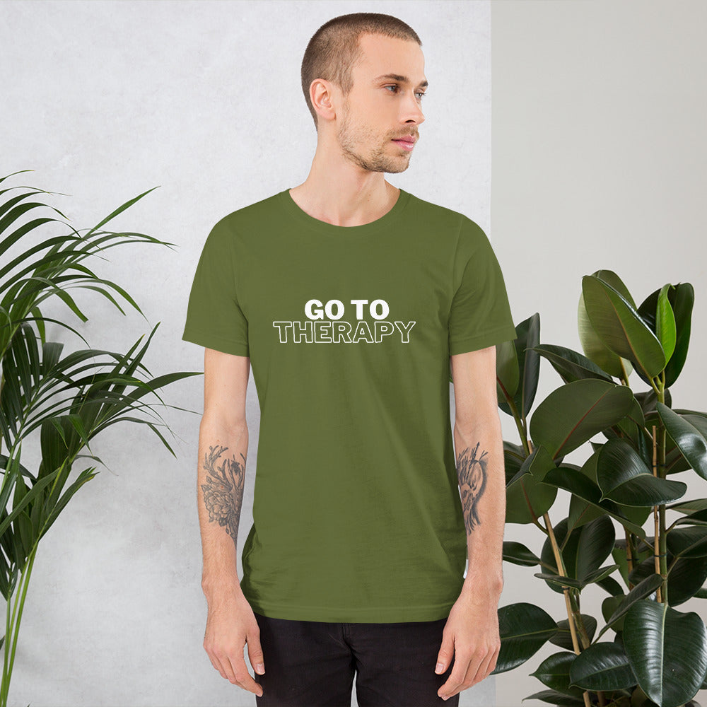 GO TO THERAPY - crew neck t-shirt