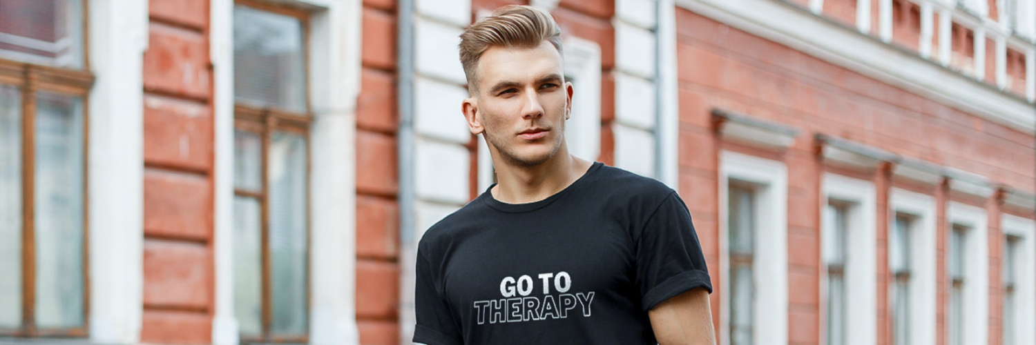 Step into a world of healing and self-discovery with the GO TO THERAPY graphic shirt collection. Celebrating mental health and LGBTQ resilience, these thought-provoking tees encourage individuals to prioritize their well-being and seek therapy. Wear these empowering shirts as a reminder that therapy is a courageous step towards personal growth and self-acceptance within the LGBTQ community.