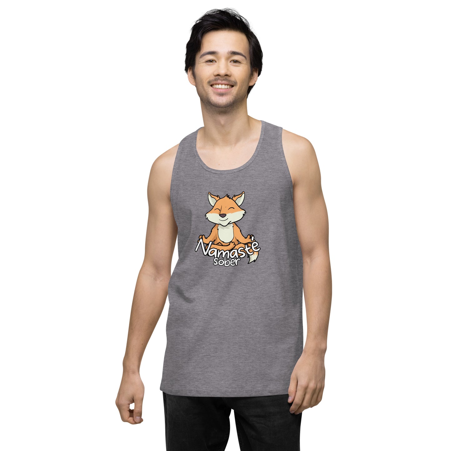 Namaste Sober Fox - Unisex premium tank top